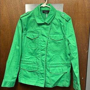 Talbots Vibrant Green Utility Jacket